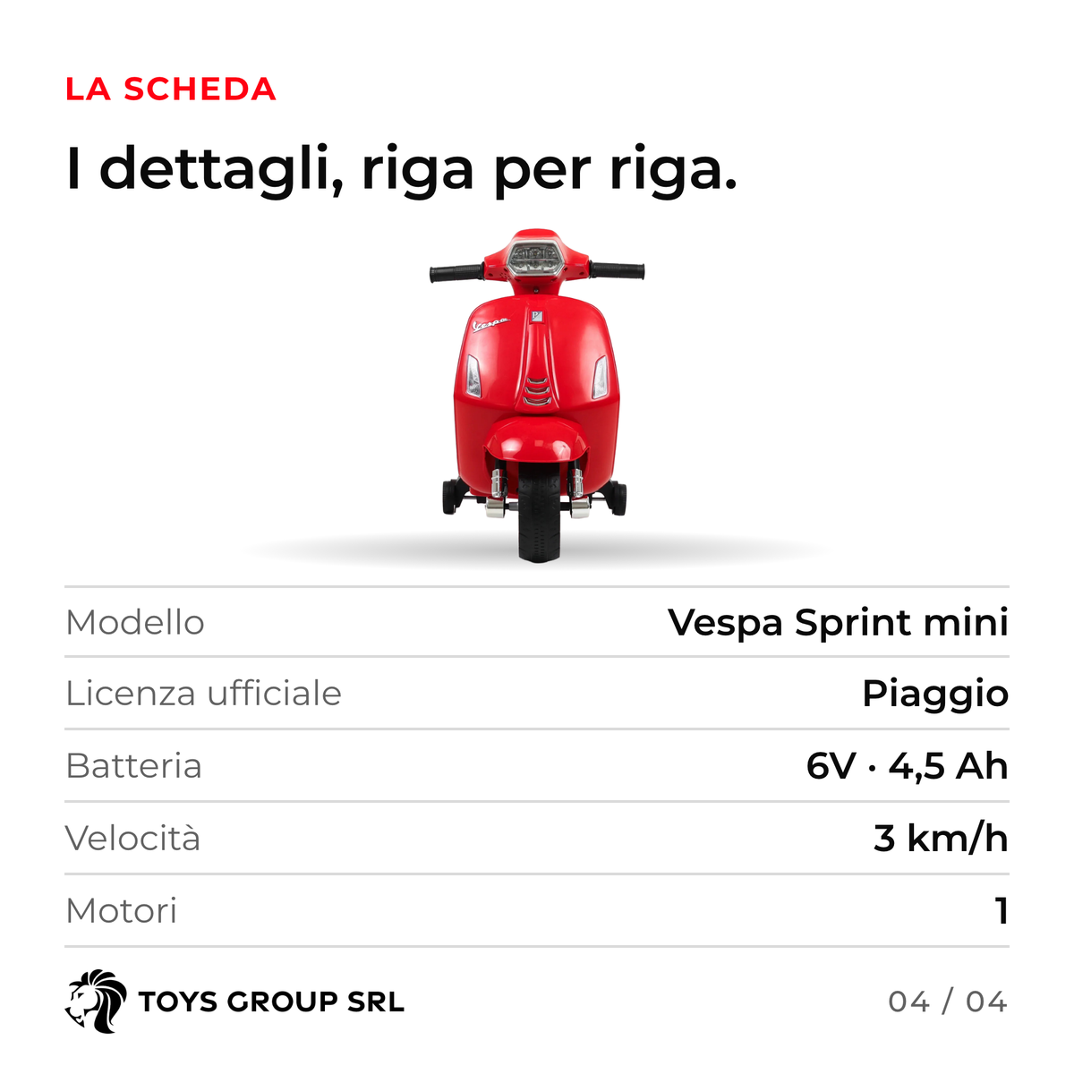 Vespa Sprint mini — 4/4