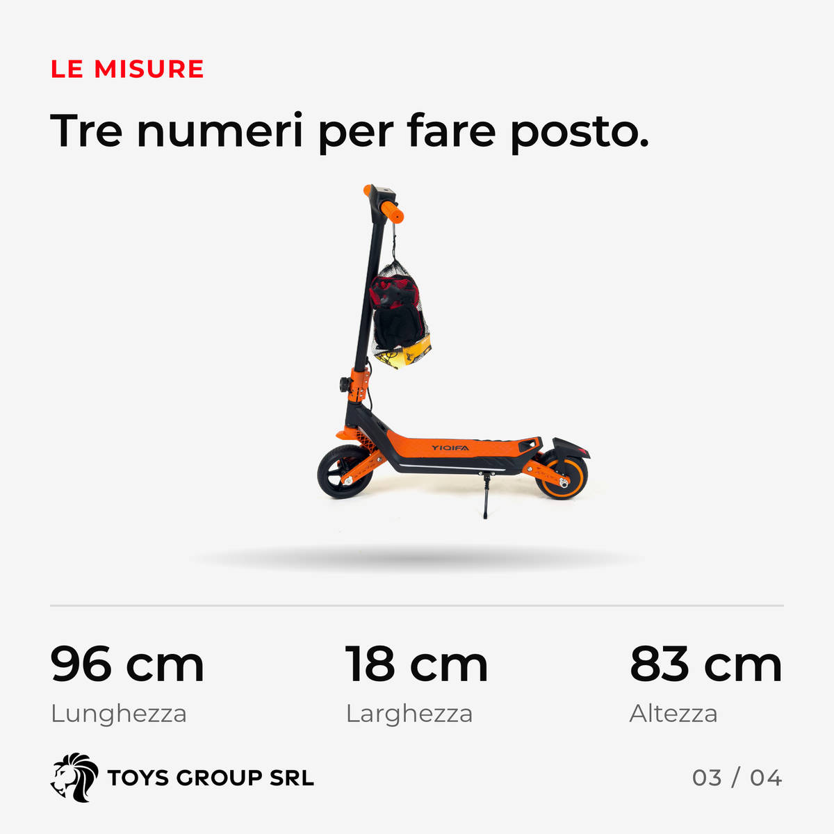 E-scooter U8 — 3/4