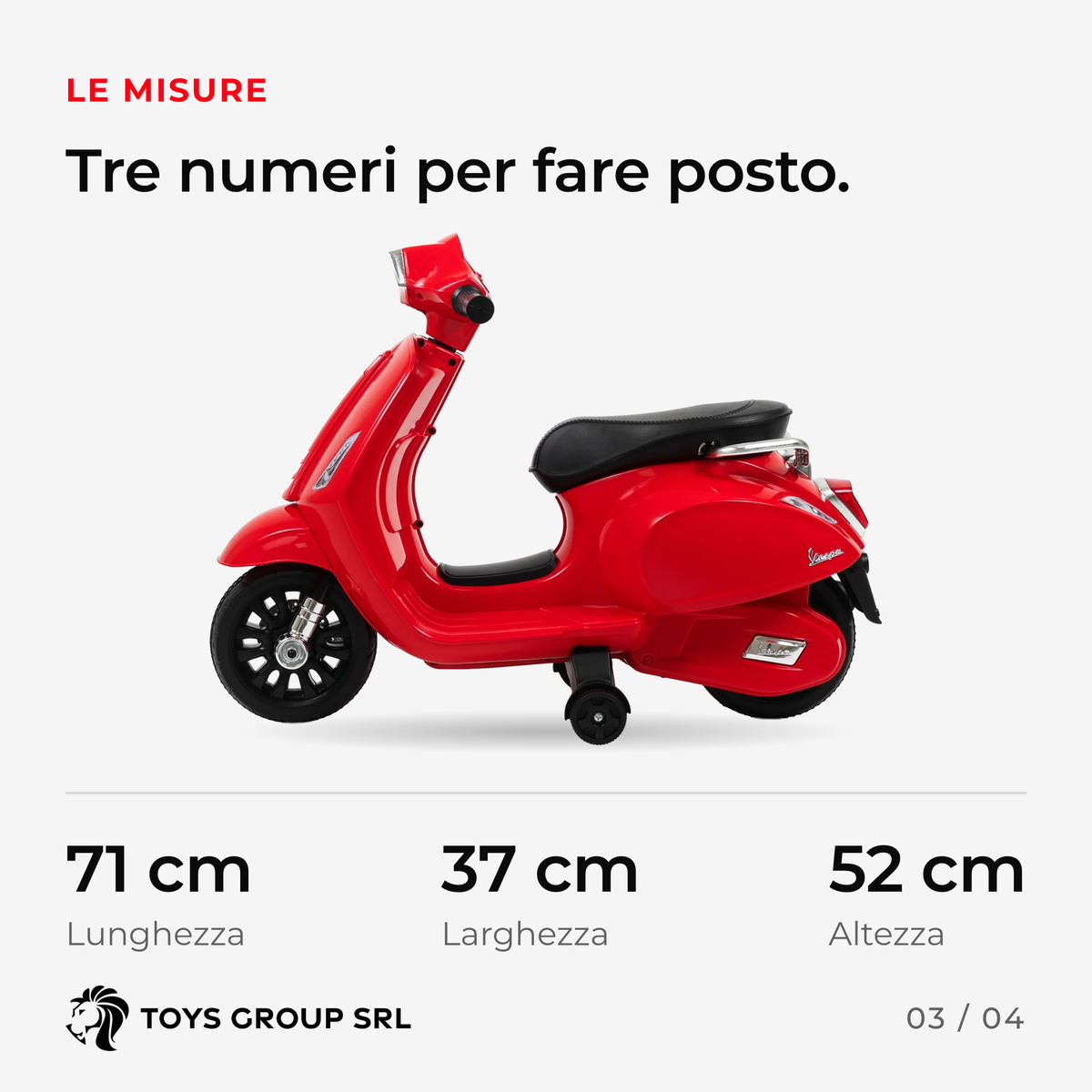 Vespa Sprint mini — 3/4
