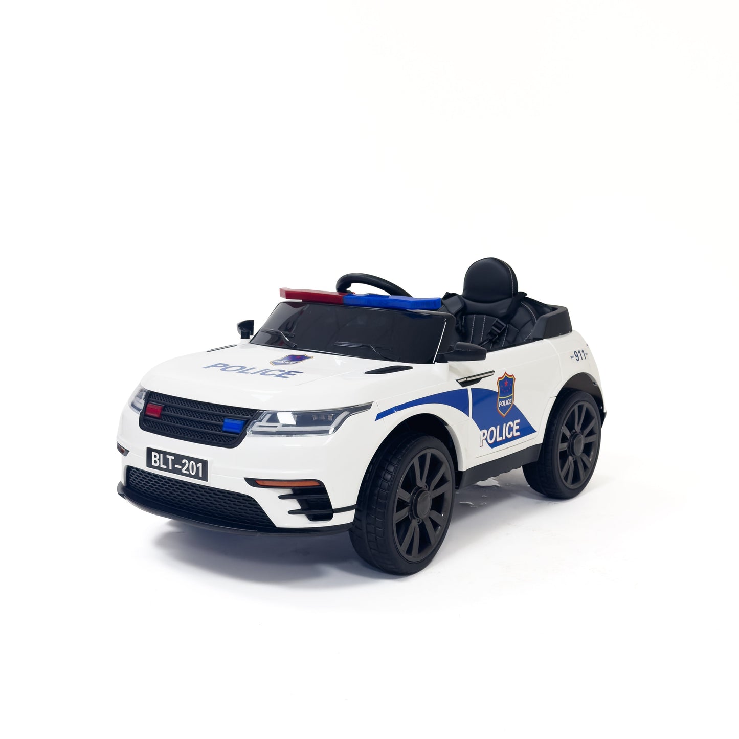 Auto Police elettrica bambini - vista frontale