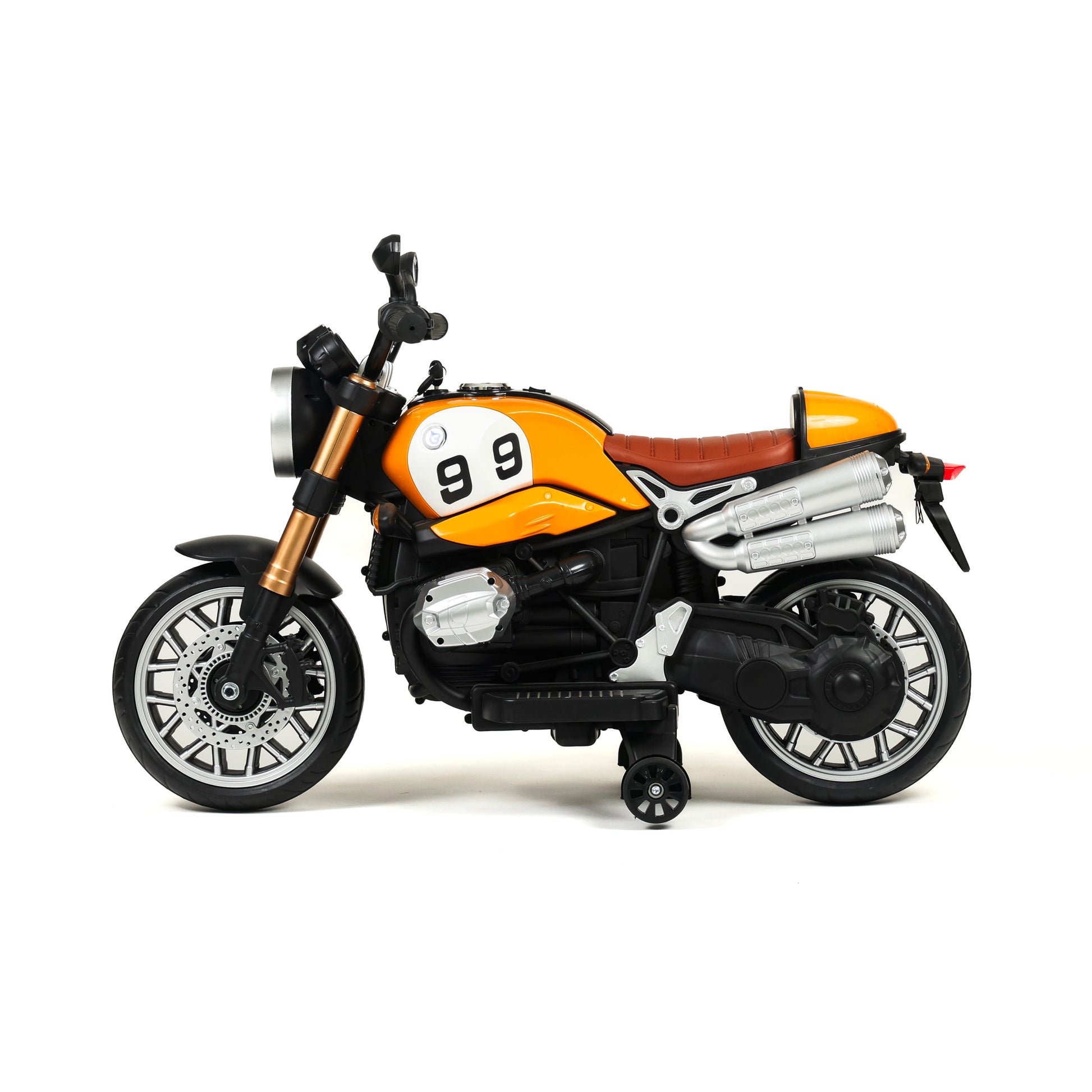 Moto Scrambler elettrica bambini - vista dall'alto