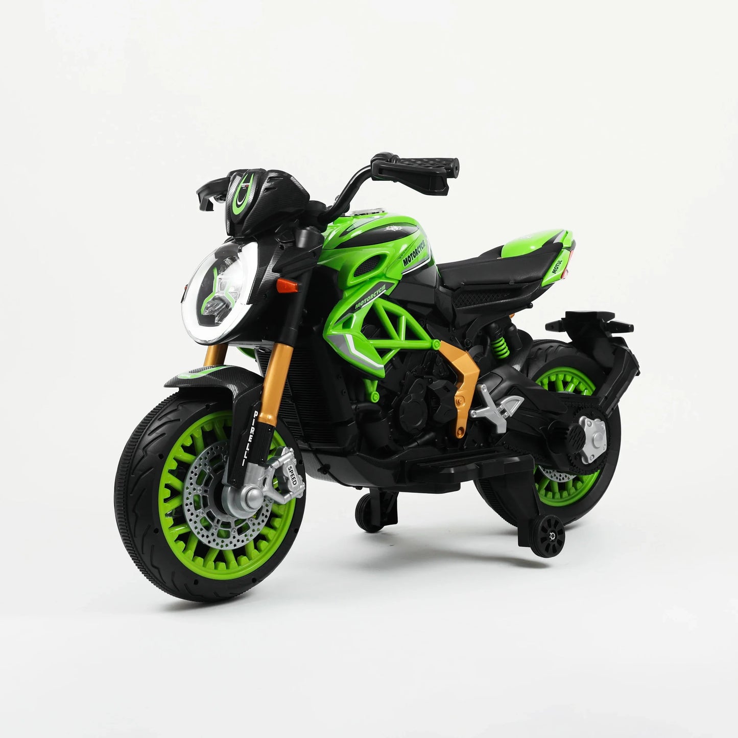 Moto Da Pista Multiled elettrica bambini - vista frontale