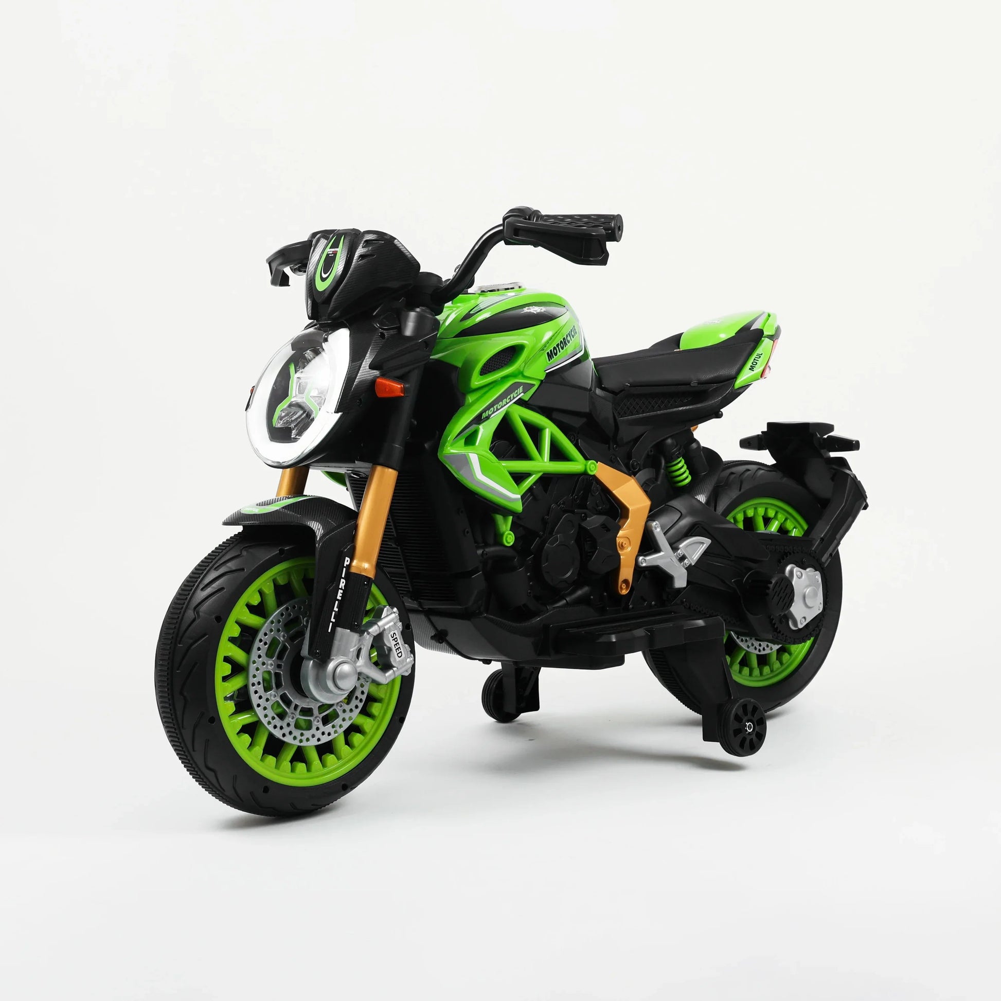Moto Da Pista Multiled elettrica bambini - vista frontale