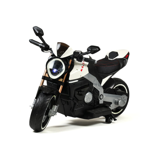 Moto Racing elettrica bambini - vista frontale