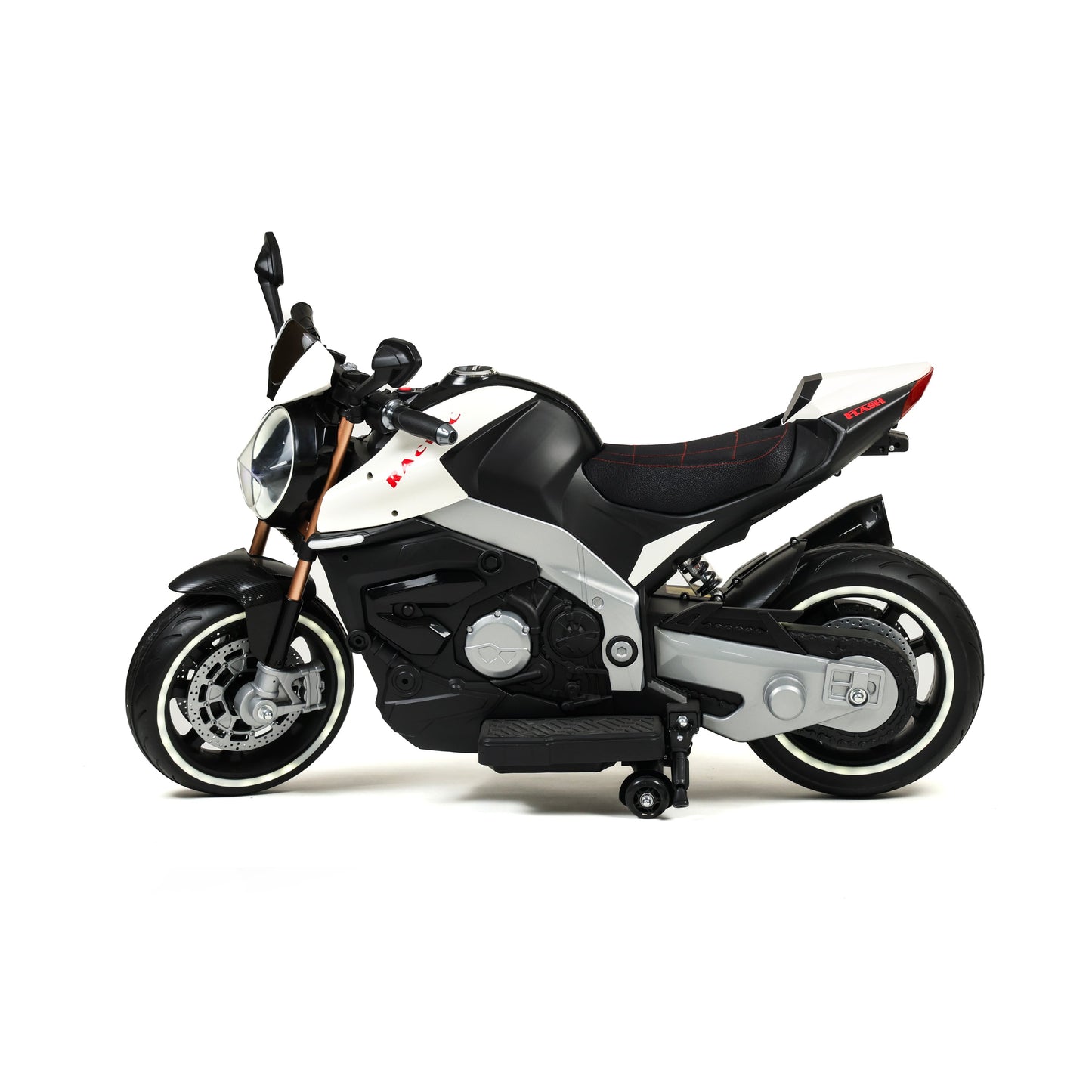 Moto Racing elettrica bambini - vista laterale