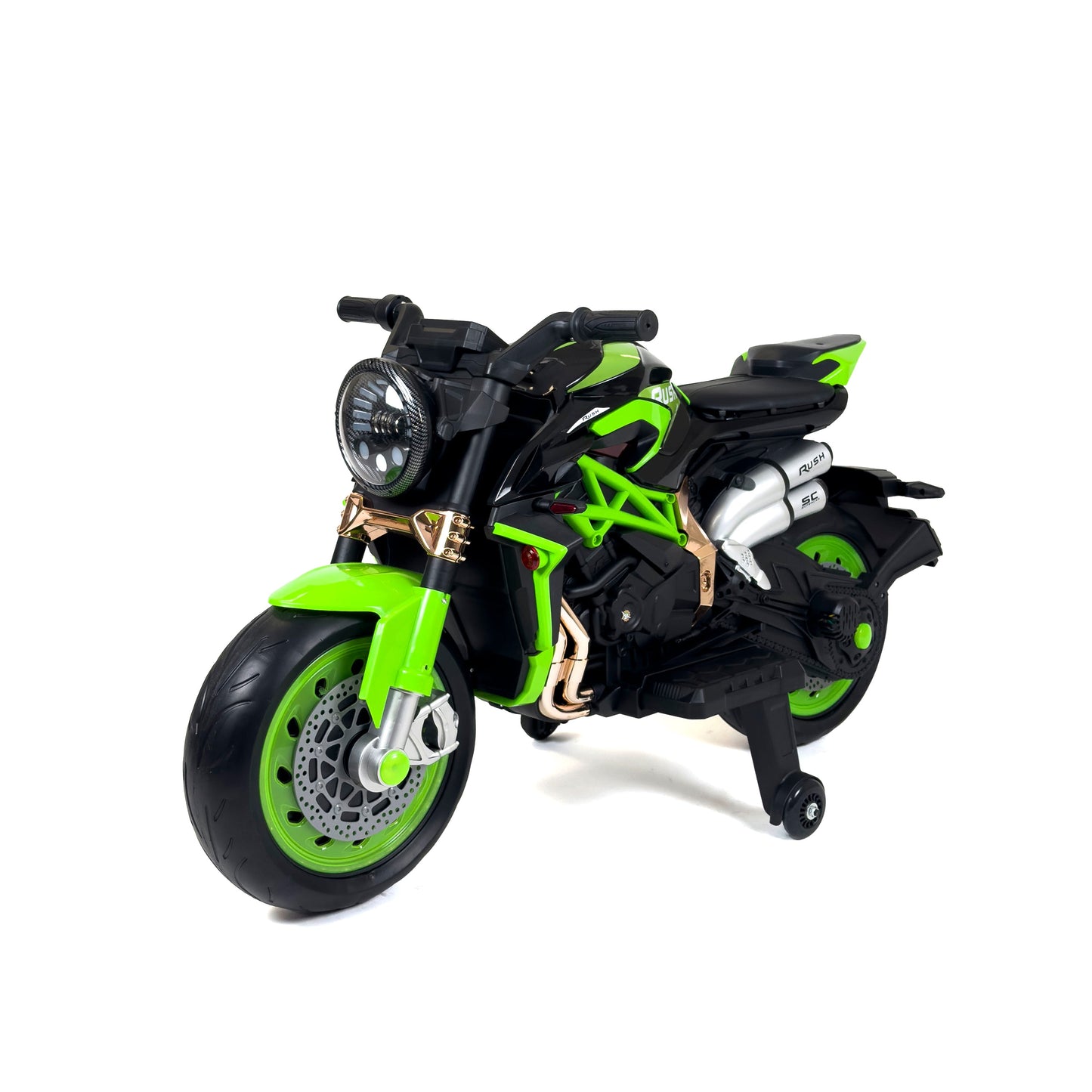 Moto Rush elettrica bambini - vista frontale
