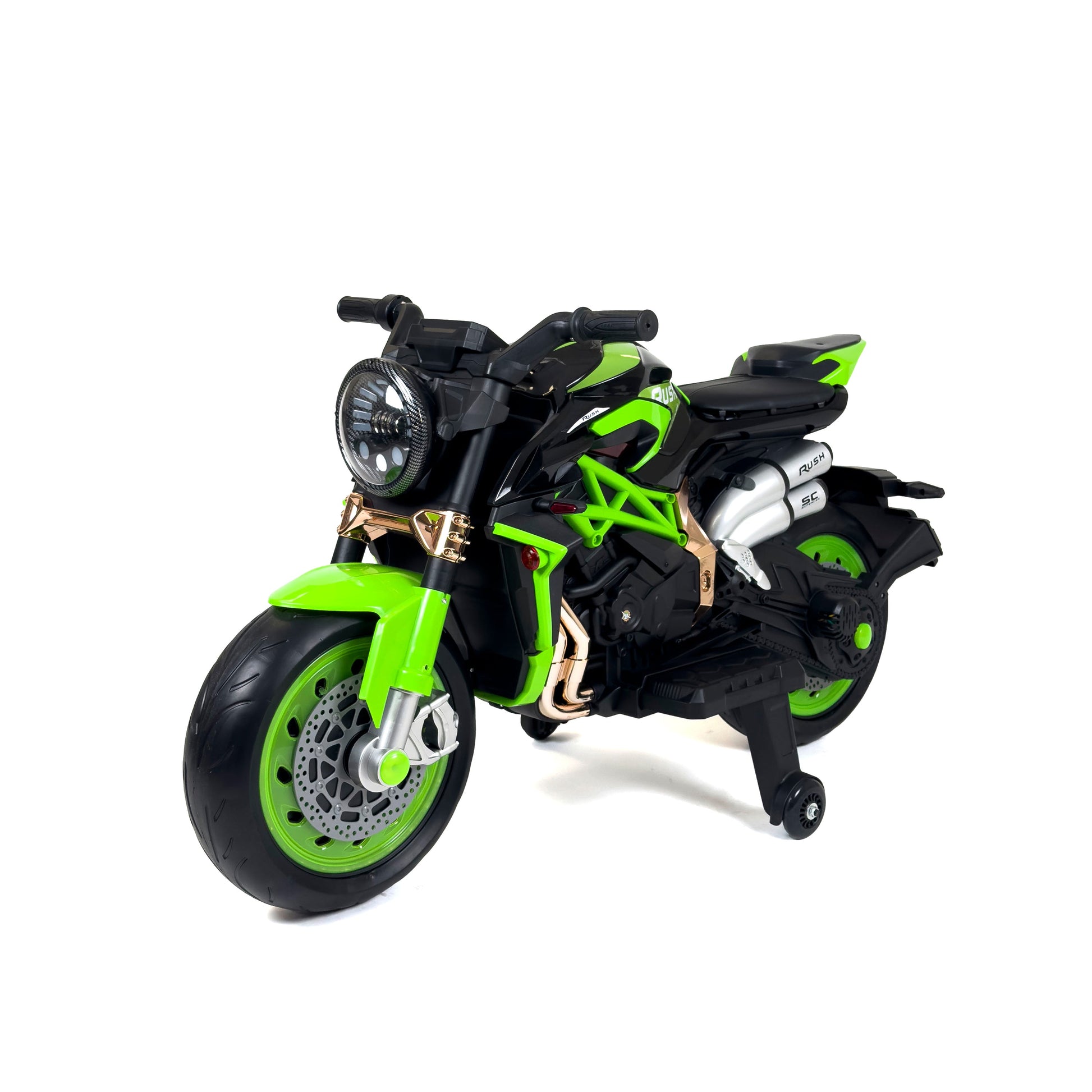 Moto Rush elettrica bambini - vista frontale