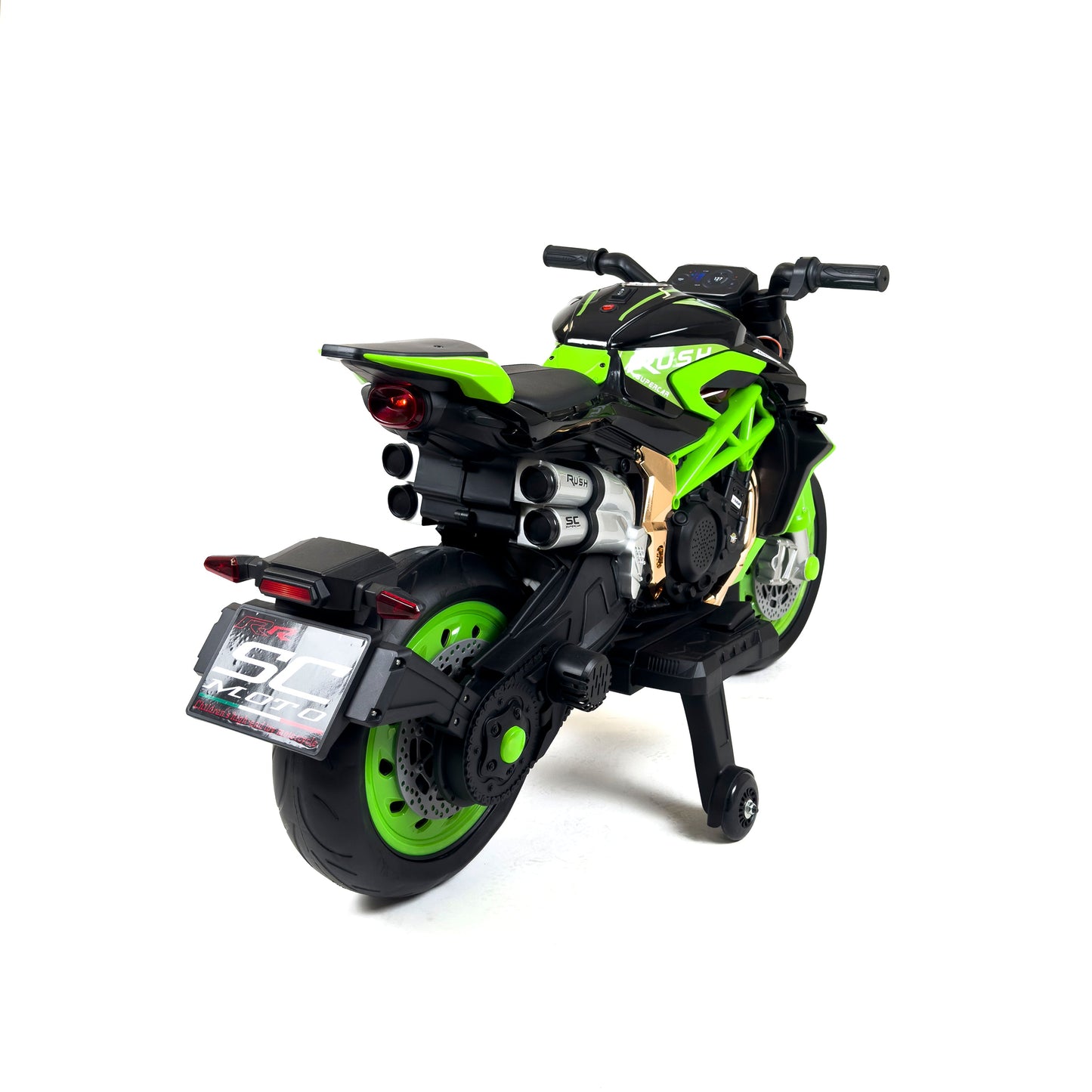 Moto Rush elettrica bambini - vista dall'alto