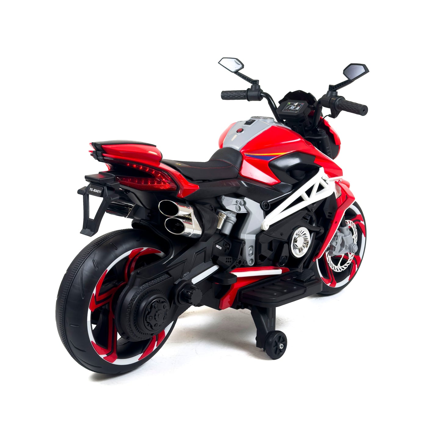 Moto Rivale elettrica bambini - dettaglio interni