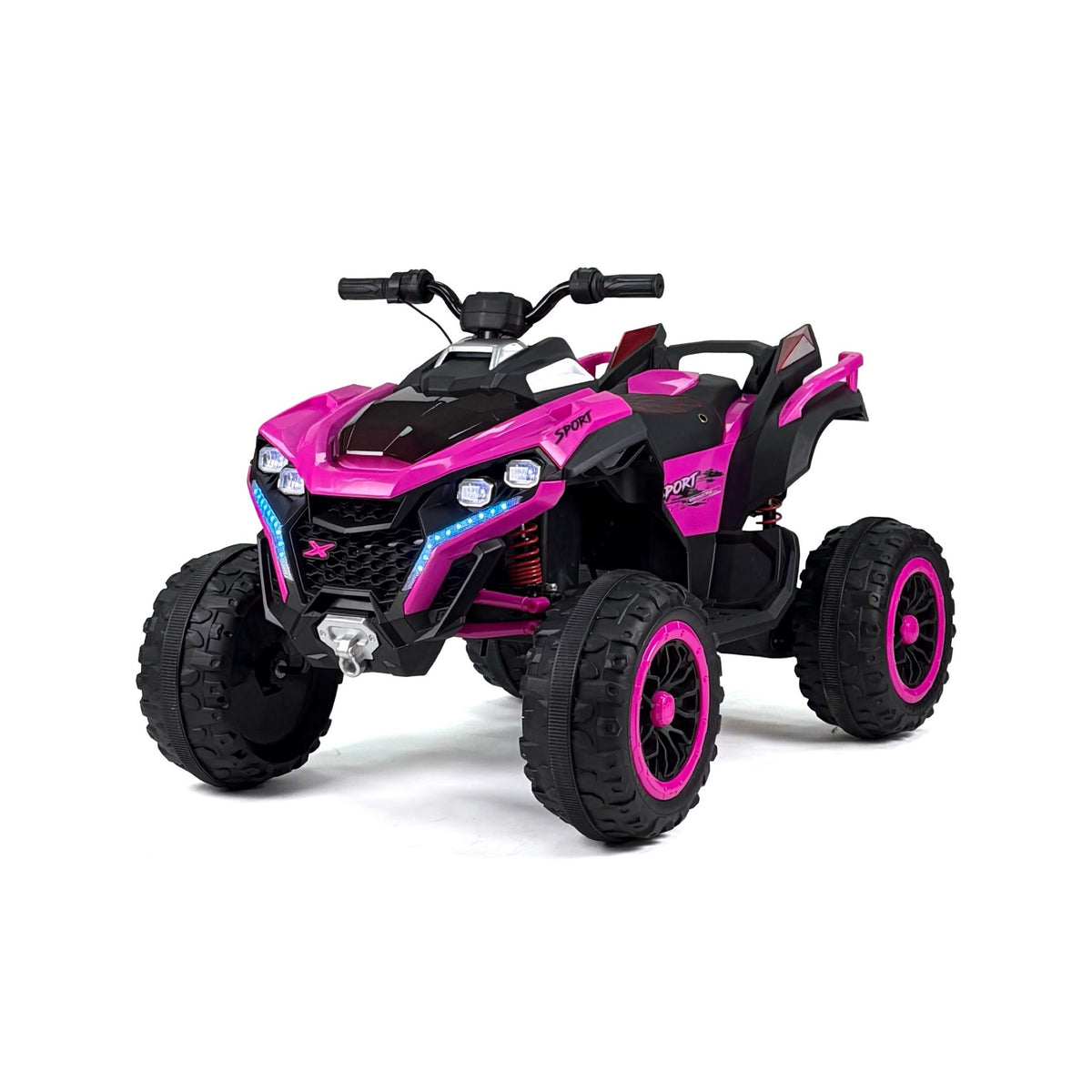 ATV Big rosa, vista 3/4 anteriore